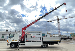 КРАН-МАНИПУЛЯТОР UNIC 554 (5т) НА БАЗЕ ШАССИ HINO 500 MUA (12т)